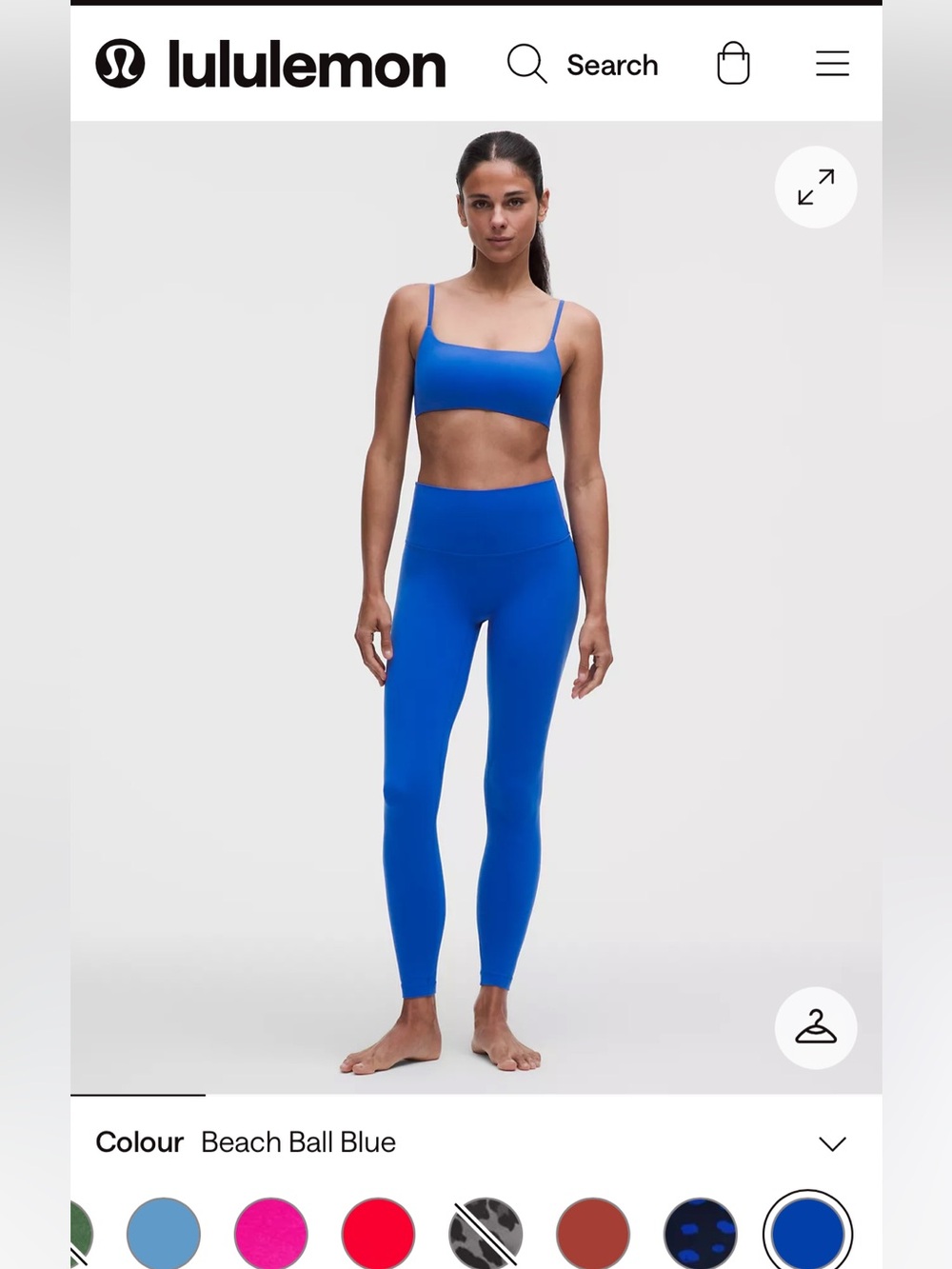 [NEW] Lululemon Align HR Pant 25” Pockets - US 8 Beach Ball Blue
